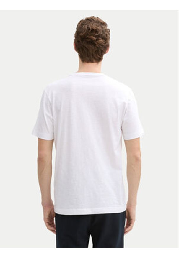 Tom Tailor T-Shirt 1045627 Biały Regular Fit. Kolor: biały. Materiał: bawełna
