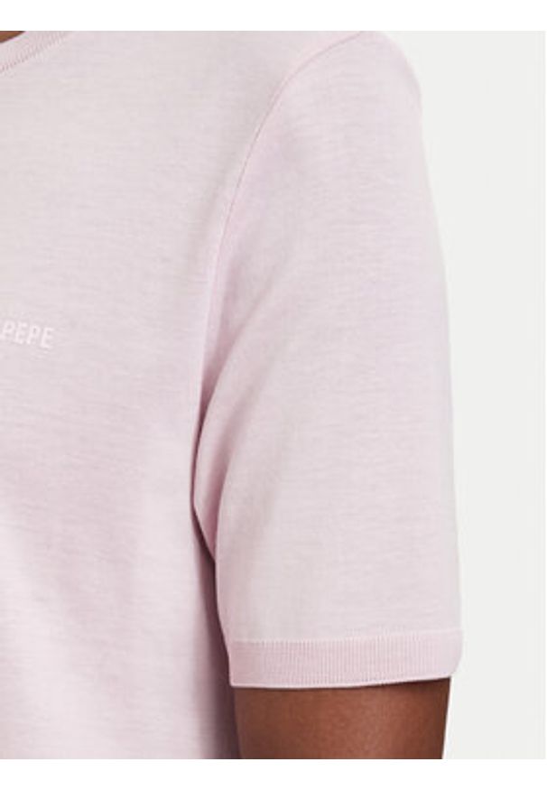 Patrizia Pepe T-Shirt 2M4542/J419-M564 Różowy jasny Regular Fit. Kolor: różowy. Materiał: bawełna