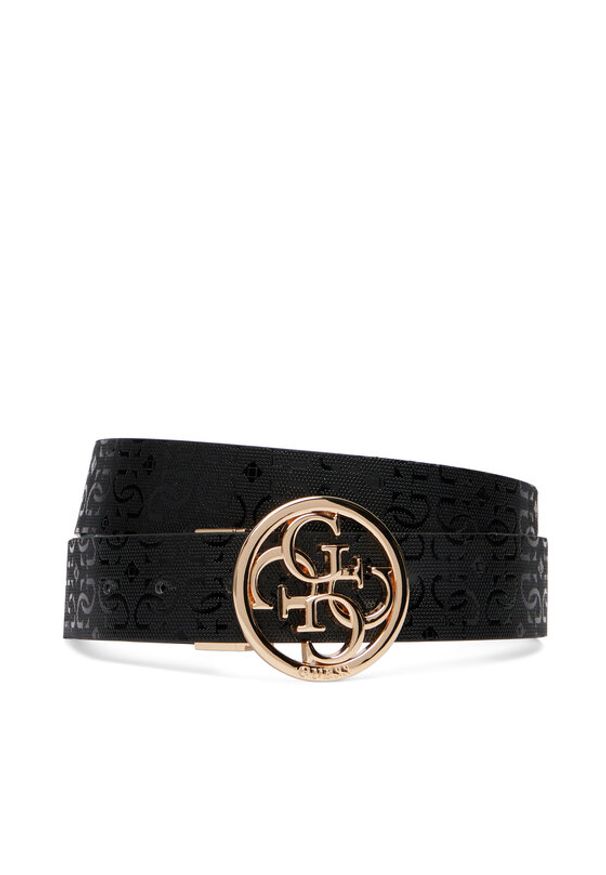 Guess Pasek Damski BW9319 P6135 Czarny. Kolor: czarny. Materiał: skóra