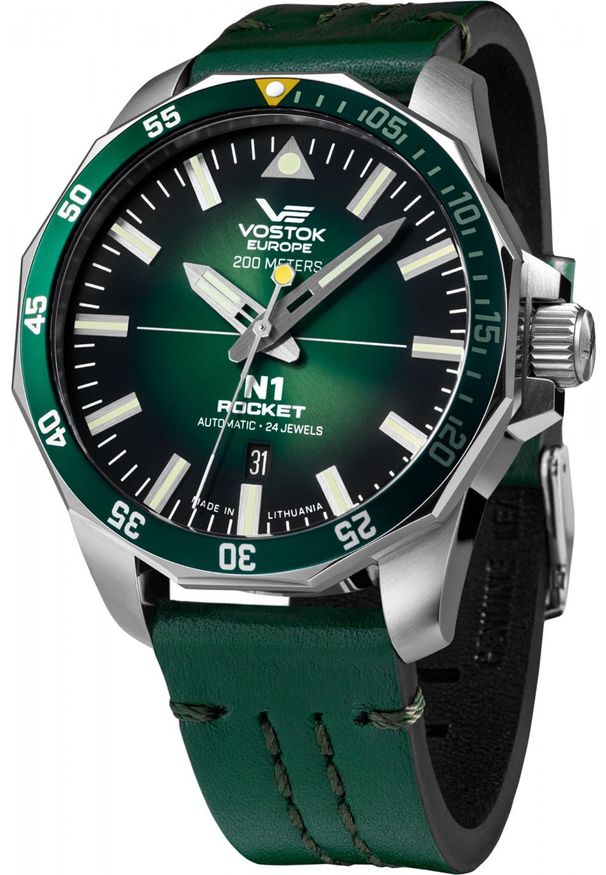 Zegarek Vostok Europe Zegarek męski Vostok Europe NH35A-225A710 zielony. Kolor: zielony