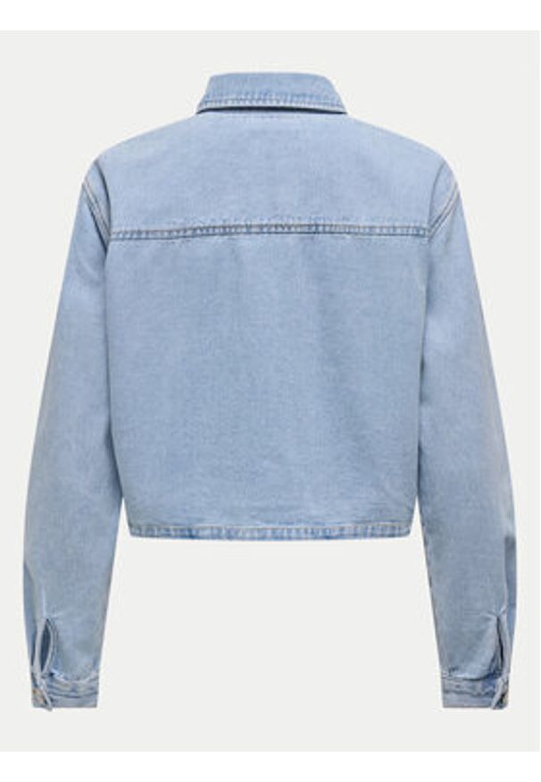 JDY Kurtka jeansowa Marly 15338847 Błękitny Oversize. Kolor: niebieski. Materiał: bawełna
