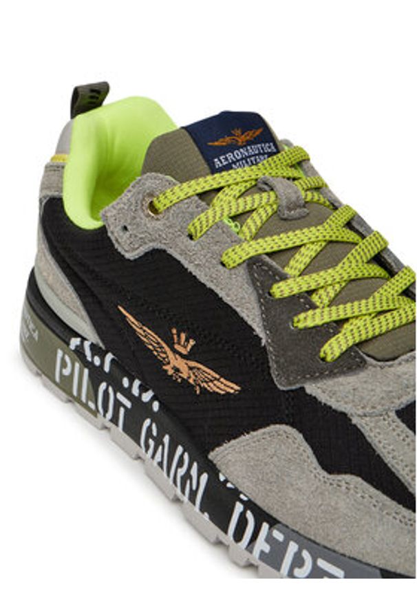 Szare sneakersy Aeronautica Militare