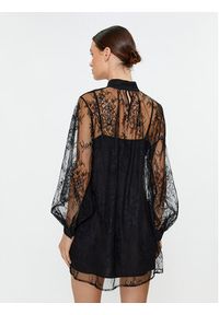 Sisley Sukienka koktajlowa 4FBYLV048 Czarny Regular Fit. Kolor: czarny. Materiał: syntetyk. Styl: wizytowy #2