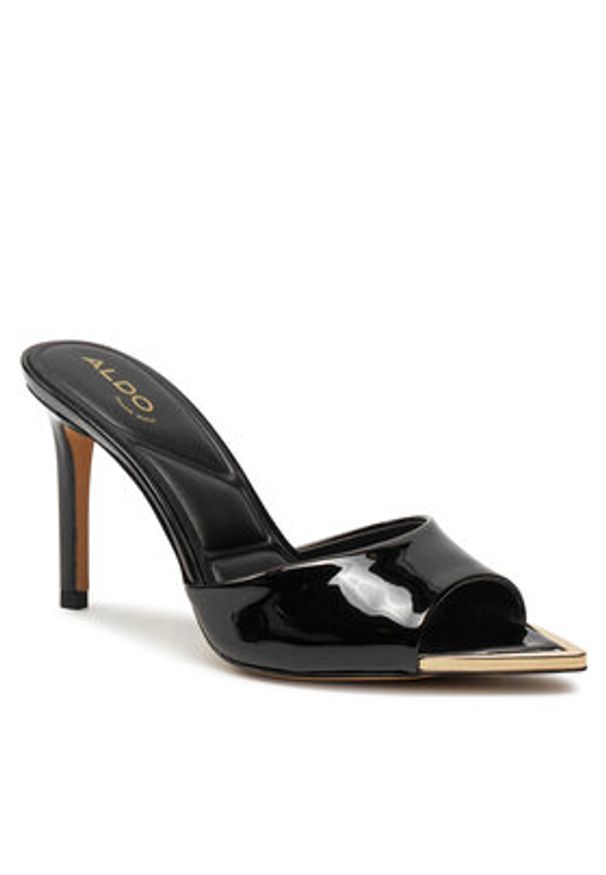 Aldo Klapki Anniebrilden 13740438 Czarny. Kolor: czarny. Materiał: skóra