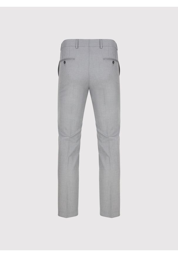 Pako Lorente - Szare spodnie ganiturowe. Kolor: szary. Materiał: poliester, wiskoza, elastan. Wzór: gładki. Sezon: wiosna, lato