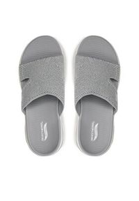 skechers - Skechers Klapki Go Walk Arch Fit Sandal-Joyful 140274/GRY Szary. Kolor: szary. Materiał: materiał #5