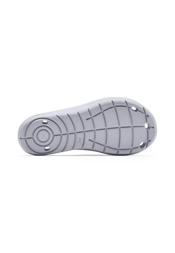 Under Armour klapki dziecięce kolor szary. Kolor: szary. Materiał: materiał, guma