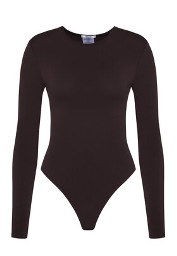 Wolford Body Berlin 75087 Brązowy Slim Fit. Kolor: brązowy. Materiał: bawełna