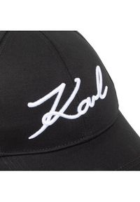 Karl Lagerfeld - KARL LAGERFELD Czapka z daszkiem 205W3405 Czarny. Kolor: czarny. Materiał: materiał #3