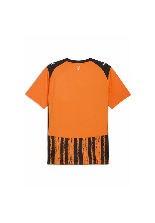 Puma - Męska koszulka domowa FC Shakhtar Donetsk 25/26 PUMA Rickie Orange Black. Kolor: czarny, pomarańczowy, wielokolorowy, żółty