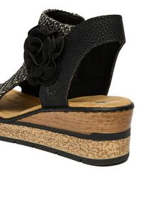 Rieker Sandały CEO-63791-01 Czarny. Kolor: czarny. Materiał: materiał #8