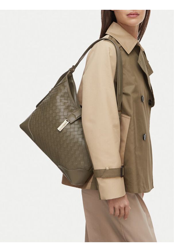 MEXX Torebka CEO-MEXX-S-005-10 Khaki. Kolor: brązowy. Materiał: skórzane