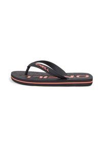 ONeill Japonki O'Neill Profile Logo Sandals Jr 92800614106 czarne. Zapięcie: pasek. Kolor: czarny. Szerokość cholewki: normalna. Wzór: nadruk. Sezon: lato