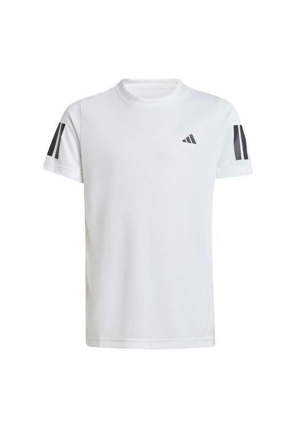 Adidas - Koszulka Club Tennis 3-Stripes Kids. Kolor: biały. Technologia: ClimaCool (Adidas). Sport: tenis