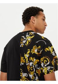 Versace Jeans Couture T-Shirt 78GAH609 Czarny Regular Fit. Kolor: czarny. Materiał: bawełna