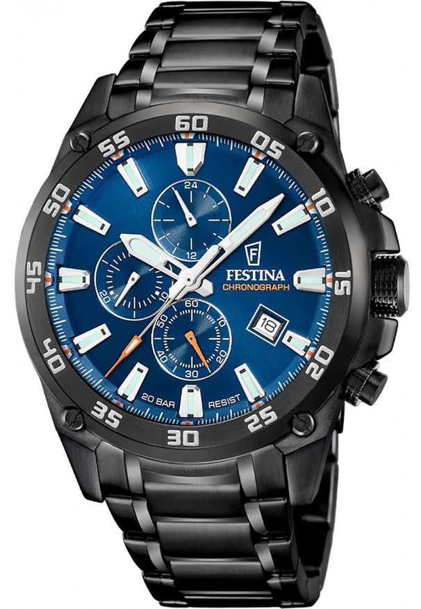 Zegarek męski Festina F20735-1 czarny. Kolor: czarny
