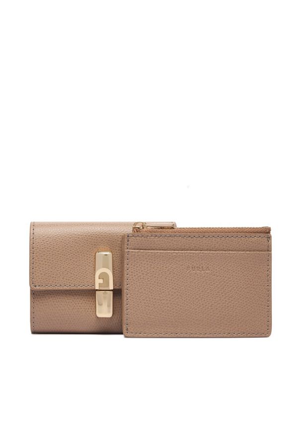 Furla Portfel Iride S WP00640 ARE000 CN 4563S Beżowy. Kolor: beżowy. Materiał: skóra
