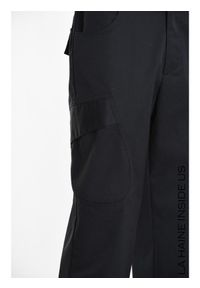La Haine Inside Us Spodnie | 3Z M1203 | Mężczyzna | Czarny. Kolor: czarny. Materiał: bawełna, poliester. Długość: długie. Wzór: moro, aplikacja. Styl: militarny #4