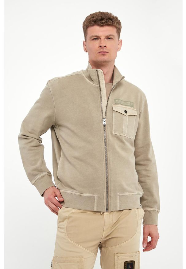Aeronautica Militare - Bluza męska ze stójką AERONAUTICA MILITARE. Typ kołnierza: kołnierzyk stójkowy