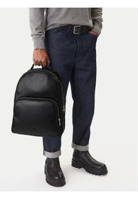 Calvin Klein Plecak Webbing Strap Round Backpack LV04D3282G Czarny. Kolor: czarny. Materiał: skóra #1