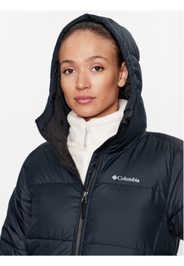columbia - Columbia Kurtka zimowa Puffect™ Long Jacket Czarny Regular Fit. Kolor: czarny. Materiał: syntetyk. Sezon: zima