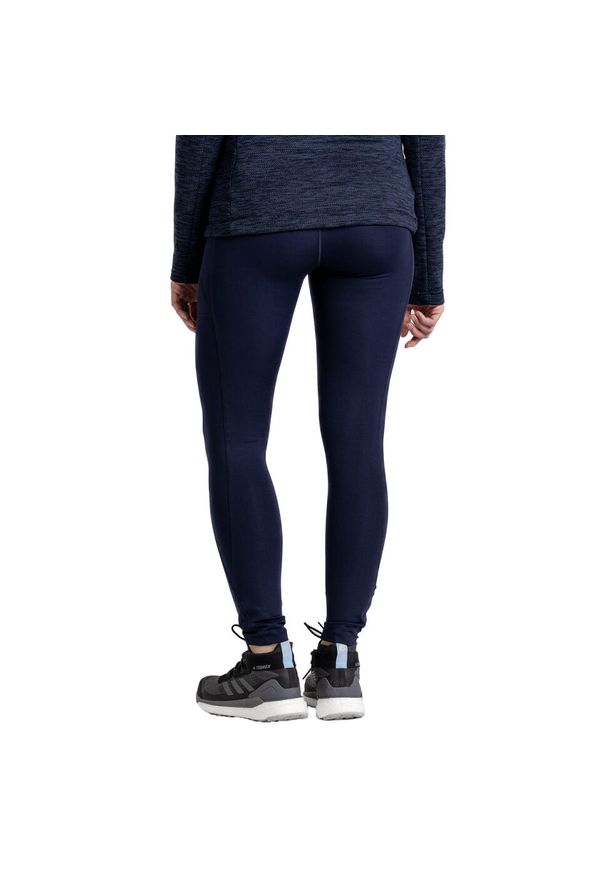 CRAGHOPPERS - Legginsy Damskie Kiwi Pro Plain. Kolor: niebieski. Sport: turystyka piesza