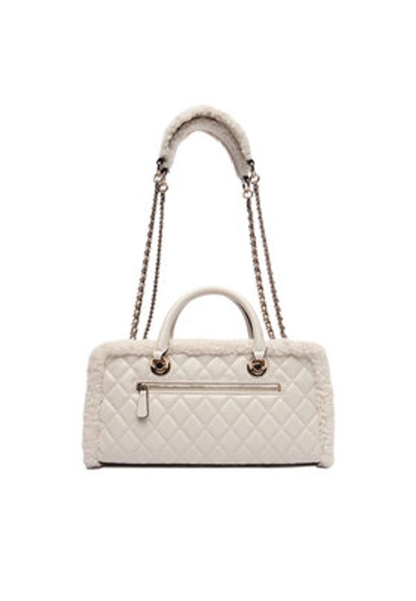 Guess Torebka Cristi HWTG81 39090 Écru. Kolor: kremowy. Materiał: skórzane