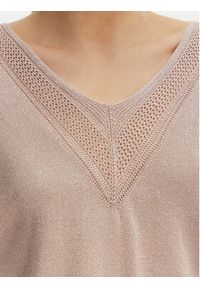 Morgan Bluzka 241-MCHRIS Beżowy Relaxed Fit. Kolor: beżowy. Materiał: wiskoza #4