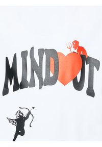 Mindout T-Shirt Unisex Heart Biały Oversize. Kolor: biały. Materiał: bawełna