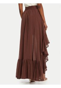 Guess Spódnica maxi 5GGD34 7317A Brązowy Regular Fit. Kolor: brązowy. Materiał: bawełna #5