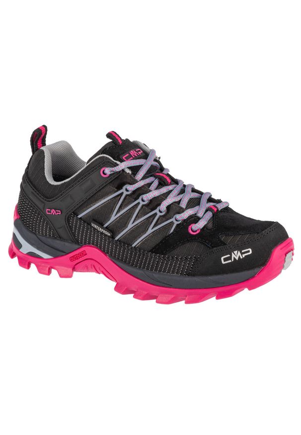 Buty trekkingowe damskie CMP 3Q5445639UR. Zapięcie: sznurówki. Kolor: czarny. Materiał: guma, skóra, tkanina, materiał, syntetyk. Szerokość cholewki: normalna