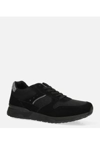 Casu - czarne buty sportowe sznurowane casu us11025-1. Kolor: czarny #1