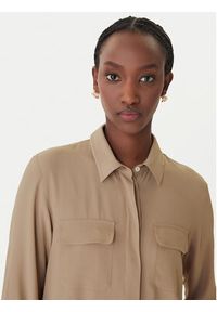 Marella Koszula Febe 2613111051 Beżowy Regular Fit. Kolor: beżowy. Materiał: acetat #4