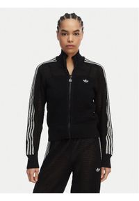 Adidas - adidas Kardigan KC6497 Czarny Regular Fit. Kolor: czarny. Materiał: syntetyk #1