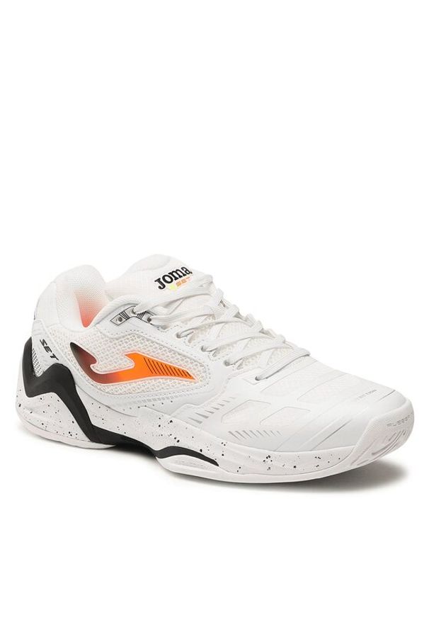 Joma Buty do tenisa Set Men 2302 TSETW2302AC Biały. Kolor: biały. Materiał: skóra. Sport: tenis