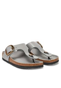 Birkenstock Japonki Gizeh Big Buckle Hex 1029507 Szary. Kolor: szary. Materiał: skóra #3