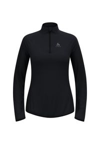 Odlo - Bluza techniczna damska ODLO Zeroweight Warm Mid Layer 1/2 Zip. Kolor: czarny, szary, wielokolorowy. Długość rękawa: długi rękaw