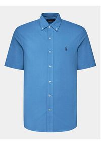 Polo Ralph Lauren Koszula 710798291016 Niebieski Slim Fit. Typ kołnierza: polo. Kolor: niebieski. Materiał: bawełna #6