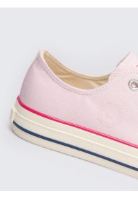 Big-Star - Trampki damskie niskie różowe RR274640 600. Okazja: na co dzień. Zapięcie: sznurówki. Kolor: różowy. Materiał: guma, materiał. Styl: casual, elegancki, sportowy, klasyczny #4