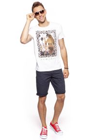 Jack & Jones - JACK & JONES T SHIRT CREW NECK CLOUD DANCER 12116711. Wzór: nadruk. Styl: klasyczny, elegancki #4