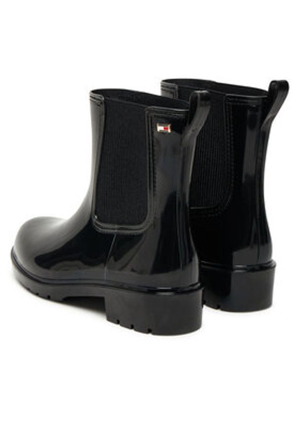 TOMMY HILFIGER - Tommy Hilfiger Kalosze Flag Hardware FW0FW08966 Czarny. Kolor: czarny. Materiał: syntetyk