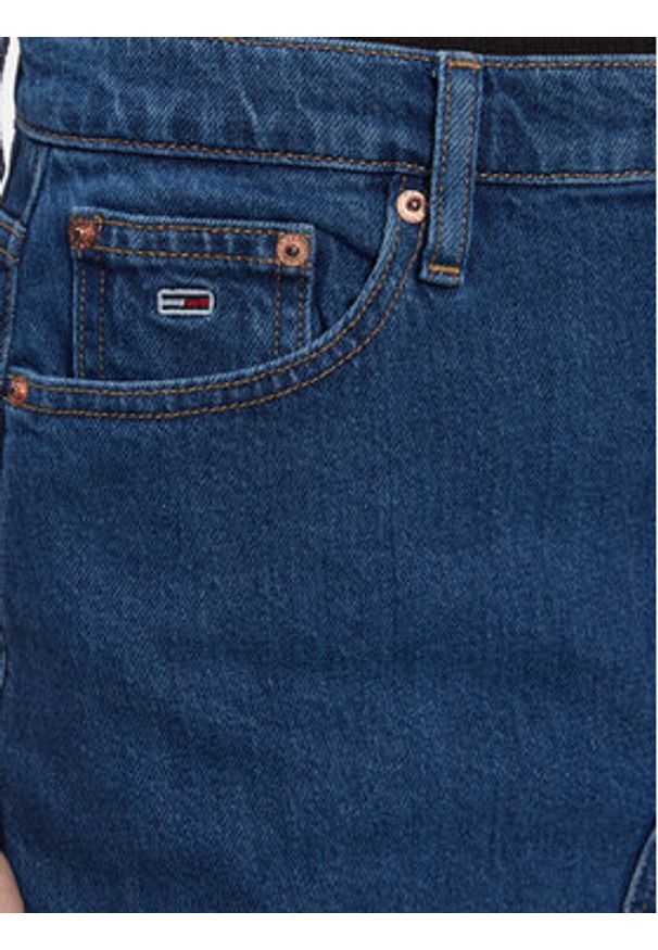 Tommy Jeans Spódnica jeansowa Izzie DW0DW17287 Niebieski Regular Fit. Kolor: niebieski. Materiał: bawełna