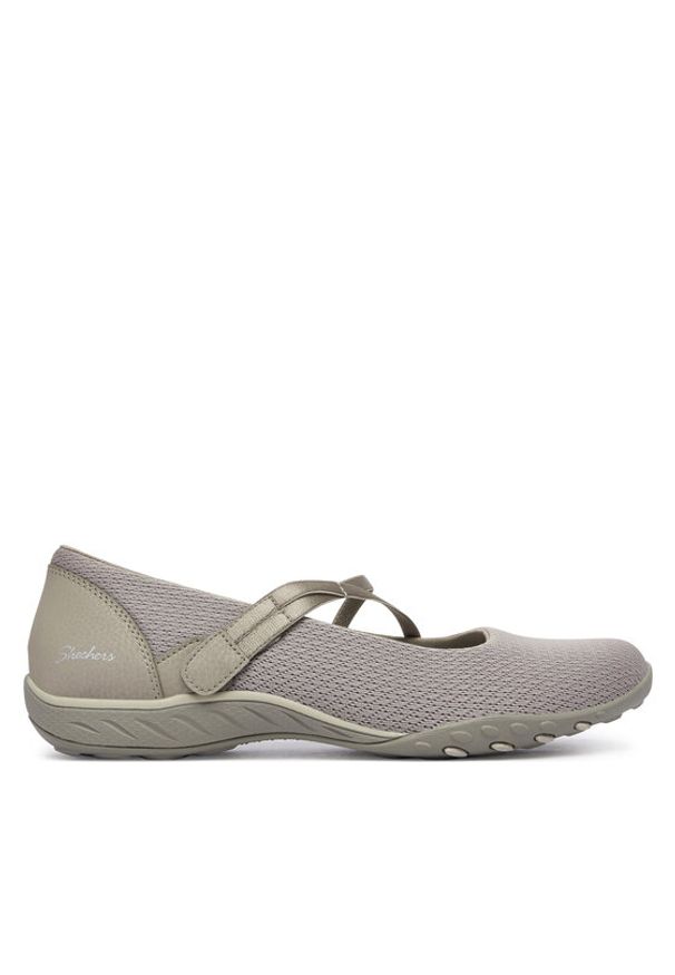 skechers - Skechers Baleriny 100771/TPE Beżowy. Kolor: beżowy. Materiał: materiał