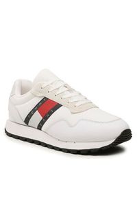 Tommy Jeans Sneakersy Retro Runner Ess EM0EM01081 Biały. Kolor: biały. Materiał: materiał #3