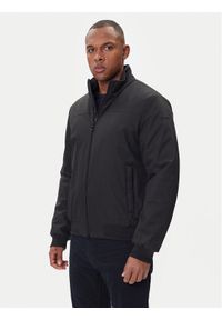 Geox Kurtka bomber Vincit M5620C T3127 F9000 Czarny Regular Fit. Kolor: czarny. Materiał: syntetyk