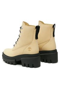 Timberland Botki Everleigh 6In Laceup TB0A61PZEF61 Żółty. Kolor: żółty. Materiał: nubuk, skóra