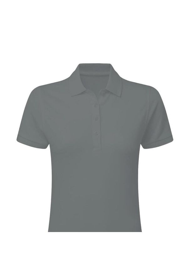 SG - Damska Koszulka Polo Signature Stretch Bez Metki. Typ kołnierza: polo. Kolor: szary
