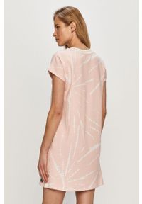 DKNY - Dkny - Koszula nocna. Kolor: różowy. Materiał: bawełna, poliester, dzianina, elastan. Długość: krótkie. Wzór: nadruk #4