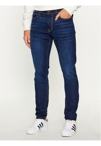 Pepe Jeans Jeansy Finsbury PM206321 Granatowy Skinny Fit. Kolor: niebieski