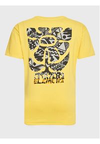 Element T-Shirt Bou Bou ELYZT00192 Żółty Regular Fit. Kolor: żółty. Materiał: bawełna
